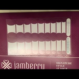 Jamberry white tips nail wraps: brand new
