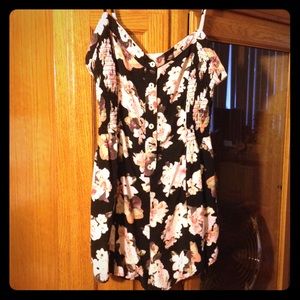 Forever 21 floral cutout romper
