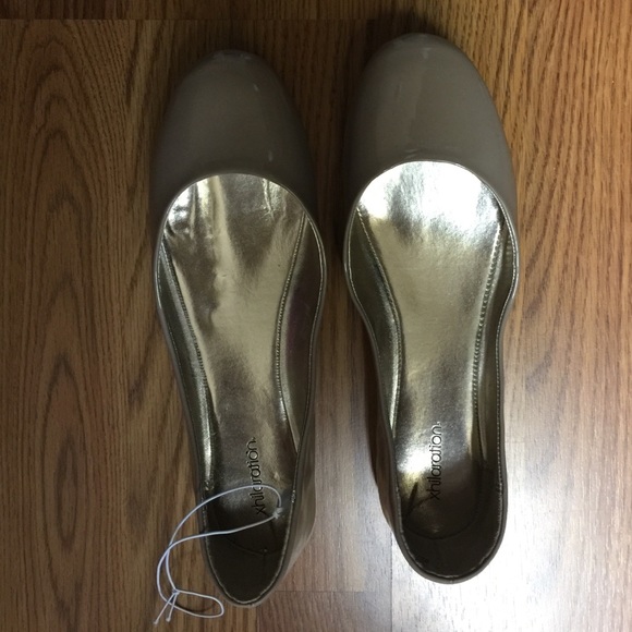 Nude flat shoes-8