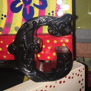 Black Letter C Decoration