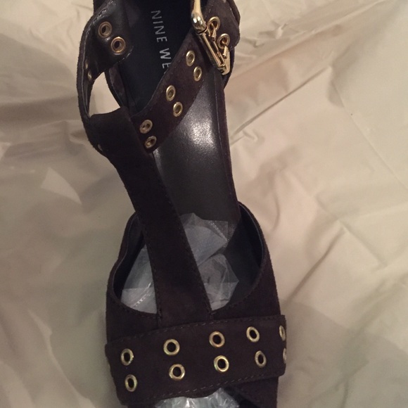 Cute hunter green / gold heel - Picture 2 of 4