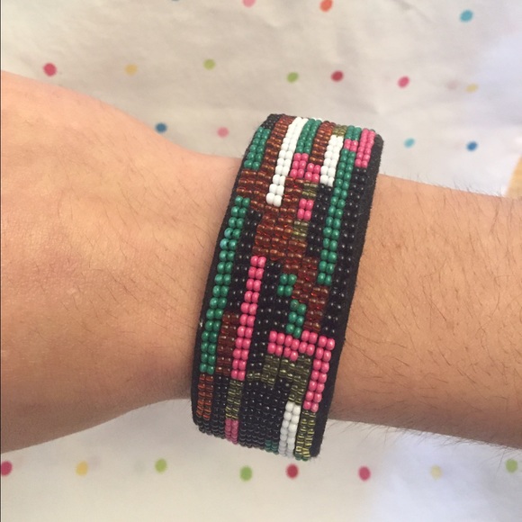 Scotch & Soda Hand Beaded Cuff Bracelet