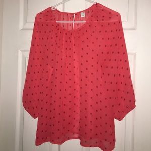 Old Navy sheer blouse