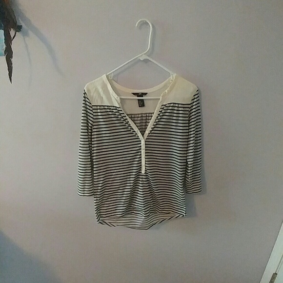 Striped high low shirt - Picture 1 of 1