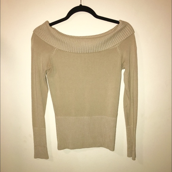 Taupe Fitted Sweater