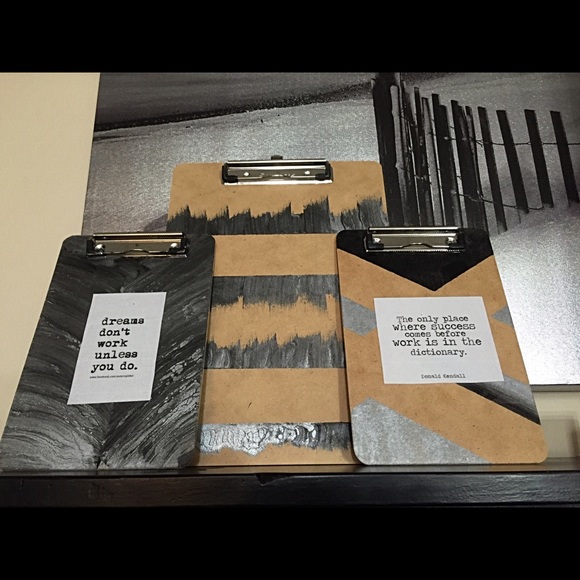 Decor: Clipboards // Inspirational Quotes