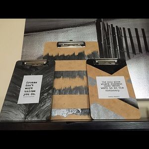 Decor: Clipboards // Inspirational Quotes