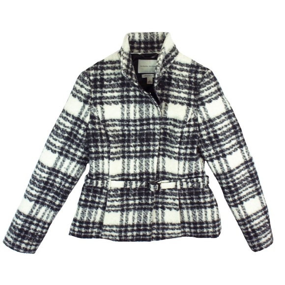 Banana Republic Jackets & Blazers - Banana Republic Black & White Wool Plaid Jacket