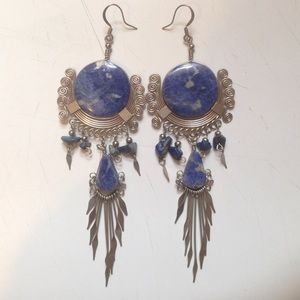 Gorgeous stone wrap earrings