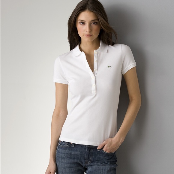 Like new! White Lacoste Polo! 💕