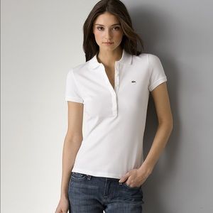 Like new! White Lacoste Polo! 💕