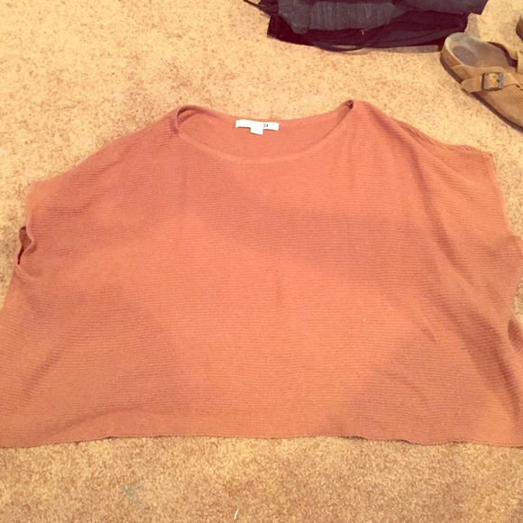 Orange sweater crop top