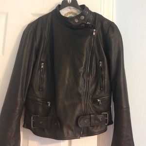Ralph Lauren leather moto jacket