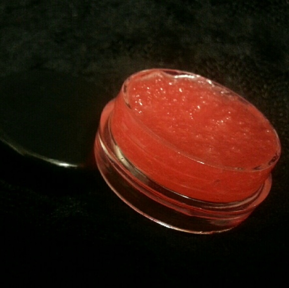Cherry lip scrub and lip gloss