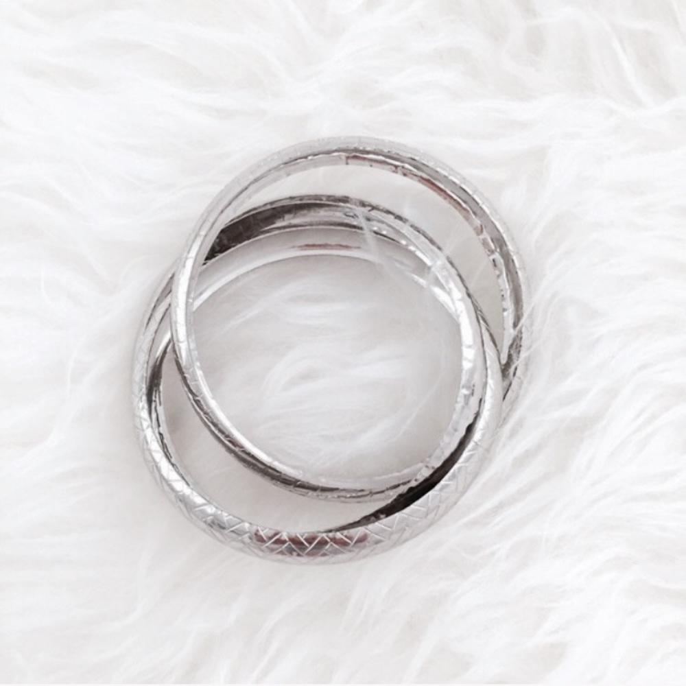 Forever 21 silver bangles
