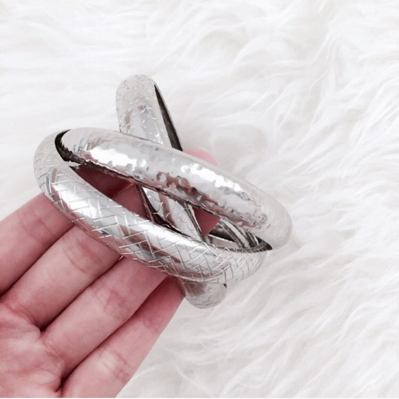 Forever 21 silver bangles - Picture 2 of 2