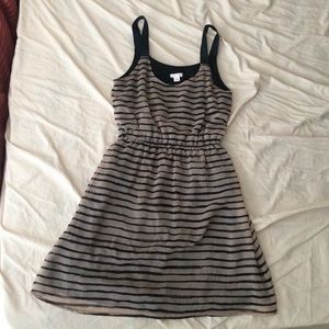 Cute tan and black dress