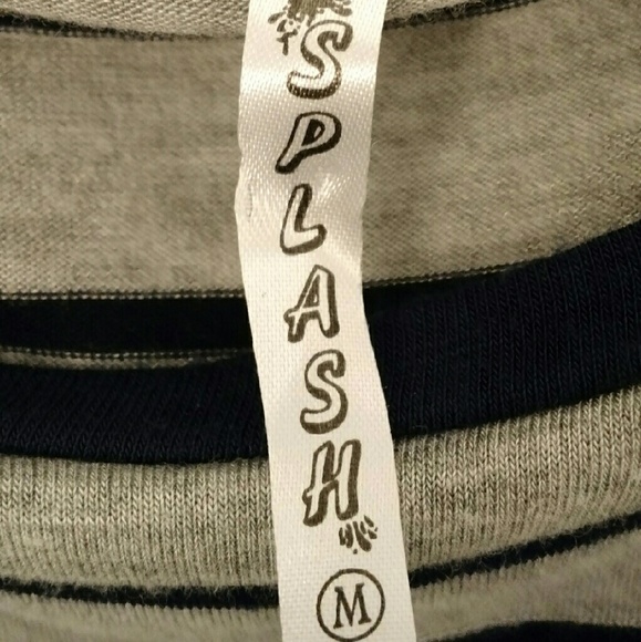 NWOT Splash Striped Pocket Tee - Picture 4 of 4