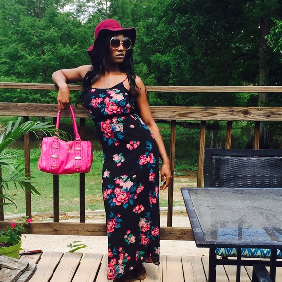 Floral print maxi