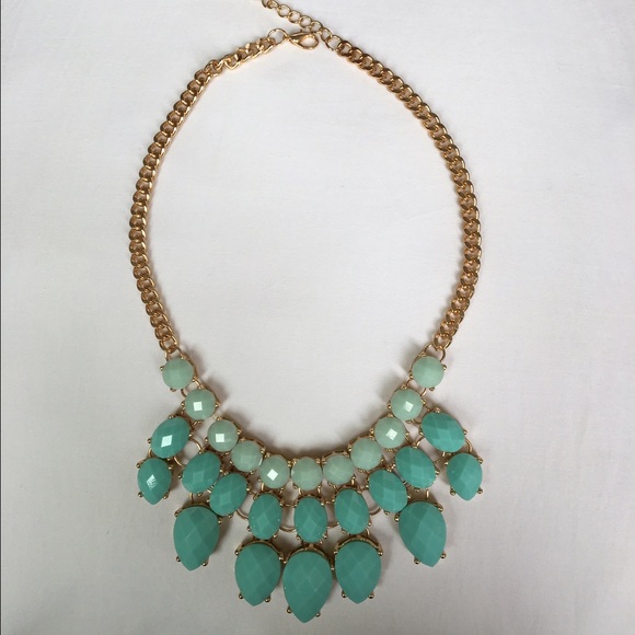 Turquoise Statement Necklace - image 1