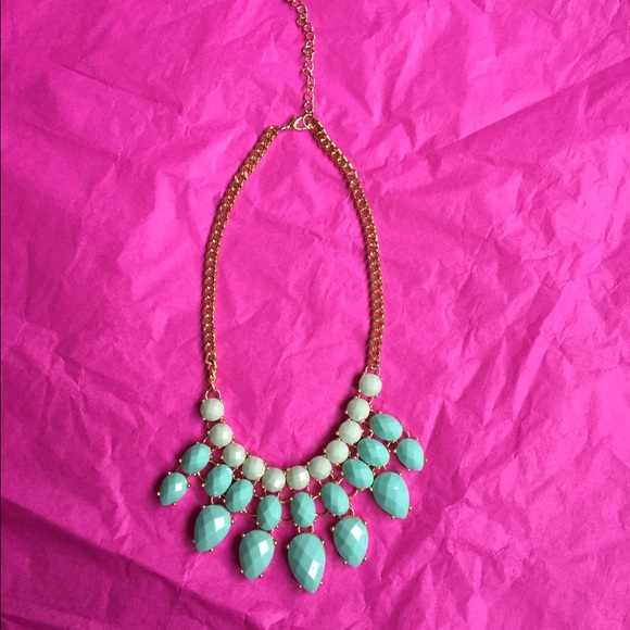 Turquoise Statement Necklace - image 2