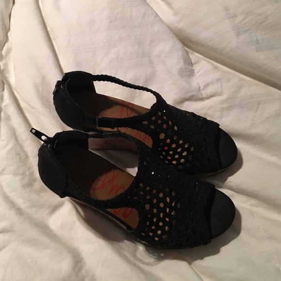 Jelly Pop Shoes - Black Jelly Pop Wedges, my final PRICE🎉🎉🎉🎉🎉🎉
