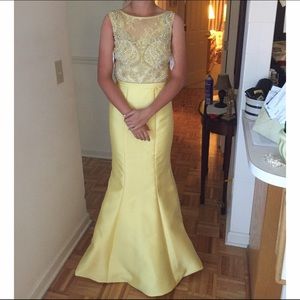 Madison James Yellow Prom Dress