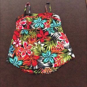 Fun spaghetti strap summer top.