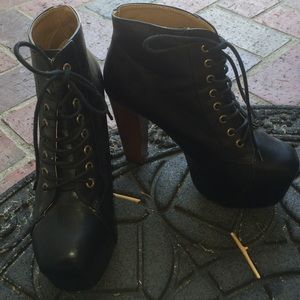 Lace up booties