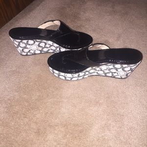 Authentic coach wedges.