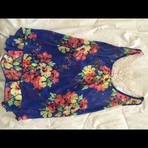 Floral Racerback Tank Top