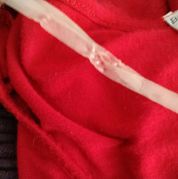 Body Central Red Batwing 3/4 Sleeve Blouse - Picture 3 of 4