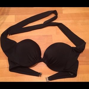 H&M black halter swim top