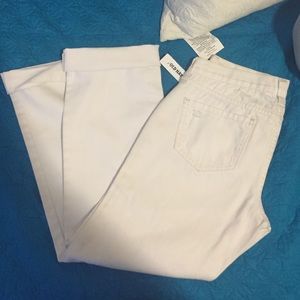 Old Navy All White Denim Jeans NWT