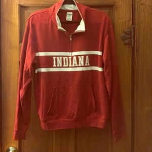 PINK collegiate half zip