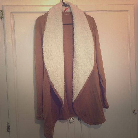 Cowl drapery sweater