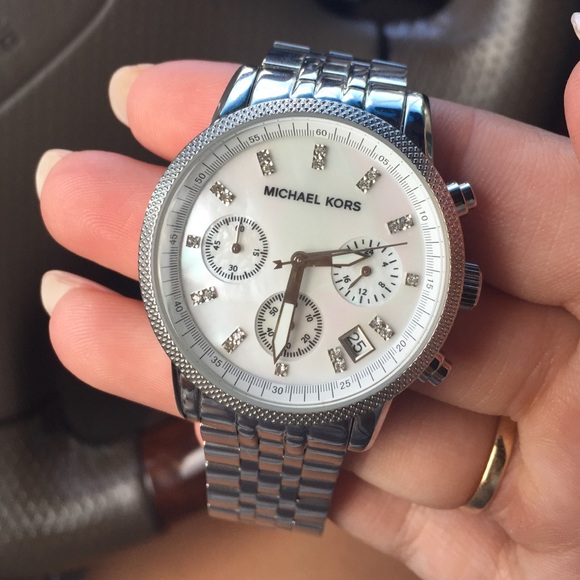 Michael Kors Silver Pearl Watch