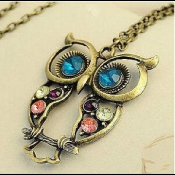Owl Gem Necklace