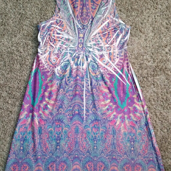 Multi-Colored Kiara Knee-Length Dress - Picture 1 of 4