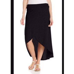 Threads 4 Thought Black Hi-Low Maxi Skirt