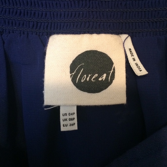 High low embroidered Anthro Skirt - Picture 2 of 2