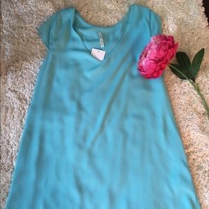 Medium flowing dress - Aqua
