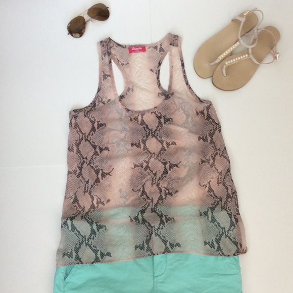 Pink 🎀 and Animal Print Tanktop