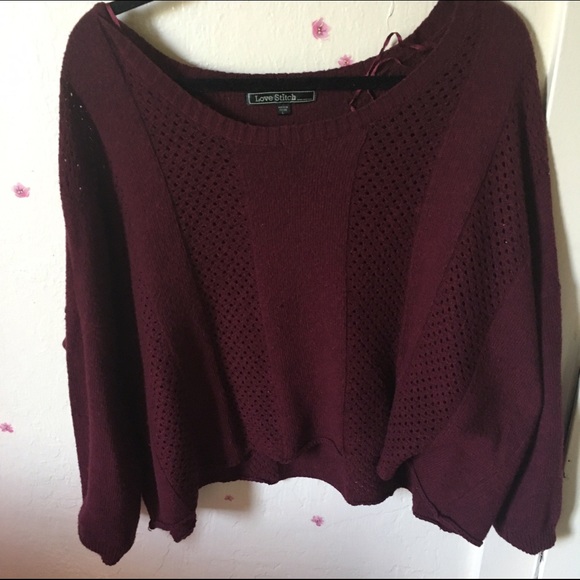 Long Sleeve Maroon Top