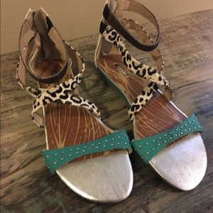 Brand new ! Animal print sandals