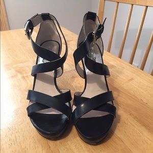 Michael Kors Black Strappy Heels