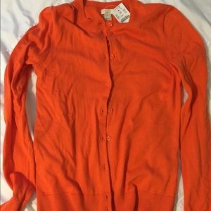 NWT J Crew Cardigan in Orange