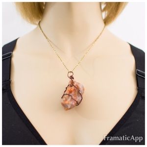 Sunstone Crystal Pendant
