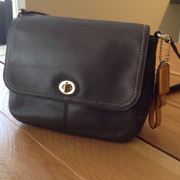 Coach Small Crossbody Brown Leather Bag