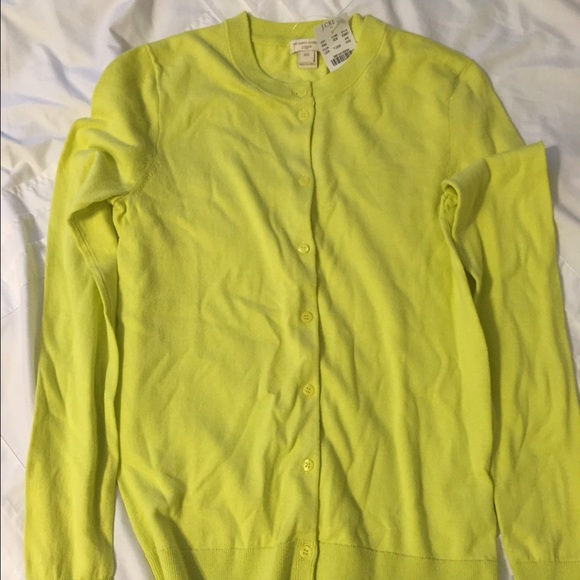 NWT J Crew Cardigan in Yellow
